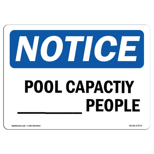 Safety Sign, OSHA Notice, 7" Height, Aluminum, Pool Electrical Sign, Landscape